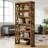 Classic Wooden Bookshelf,Elegant Display Shelves,Sturdy Freestanding Bookcase