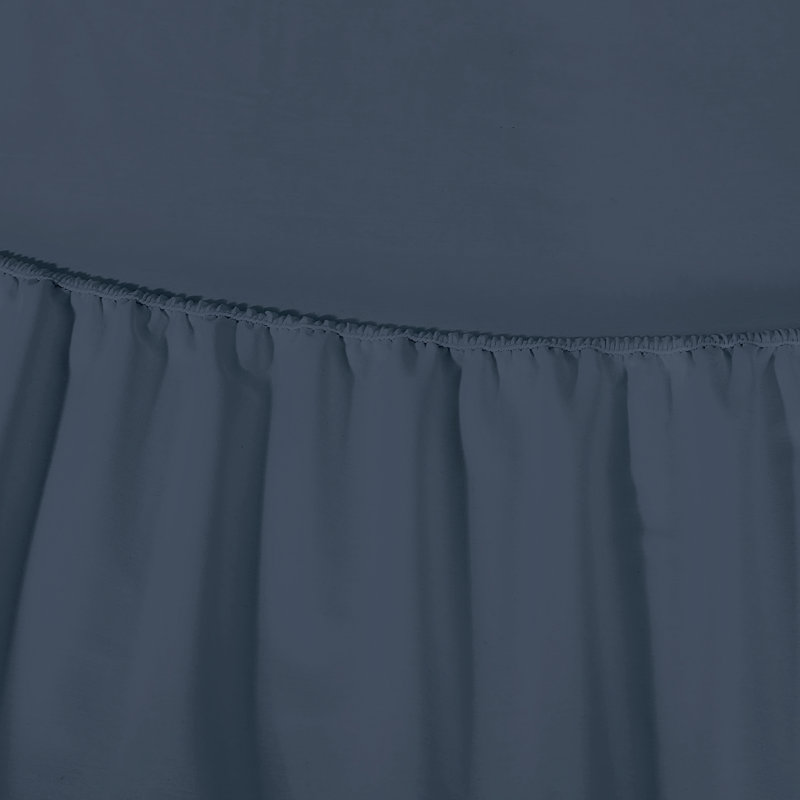 100% Cotton Sheets Sets Soft Crispy Percale Cooling Sheets 16 Inch Deep Pocket Bed Sheets, Granite Grey