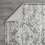 Tapis gris en polypropylène tissé à la main Ragheb Southwestern-1337999431