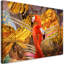 Flamingo Gold Animals - No Frame Print on Canvas-98483057