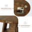 Table de salle à manger ronde 43,3 "pour 4-6 - Table de cuisine circulaire avec base en piédestal en bois et tablette de rangement, peu encombrante - pour la cuisine, le salon, l’appartement-129632220