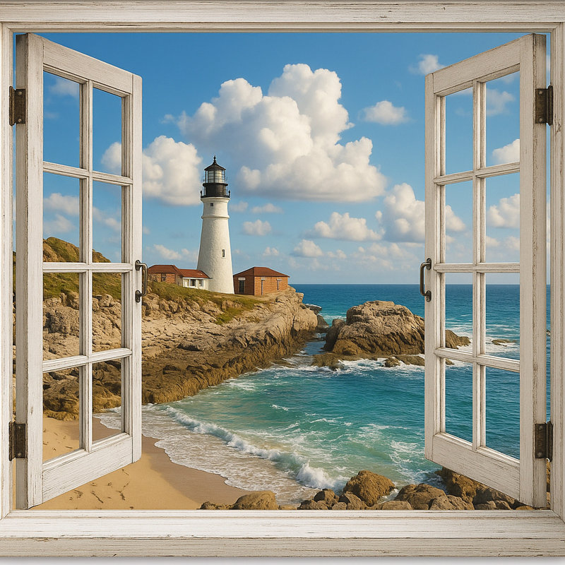 Art sur toile, "Coastal lookout"