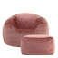 Kingston Velvet Bean Bag and Square Footstool-73150647