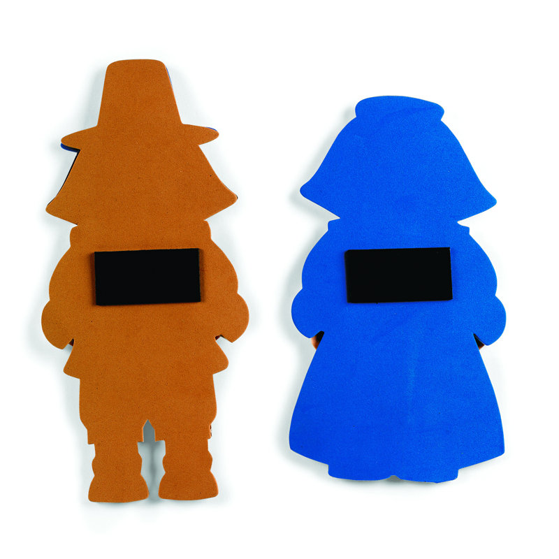 Ensemble de cadres magnétiques en plastique 12 pièces 2 po x 2 po Geneve - bleu / blanc / noir