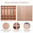 5-Section Classroom Coat Locker, 8-Inch-High Coat Rack,Heavy-Duty Plywood Furniture Suitable For Nurseries And Children’S Hallways, 15-Compartment Storage Unit, Fitted With 4 Castors, 5 Hooks And 2 St