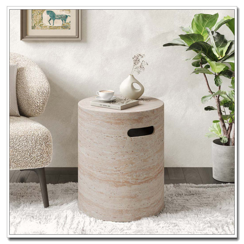 Outdoor Concrete Side Table