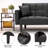 Twin 68" Wide Tufted Back Convertible Sofa