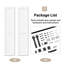  No Assembly Panels, Bi-fold Barn Door White Prime Solid Manufactured Wood Interior Closet Doors with Hardware Kit-98430417-126594006