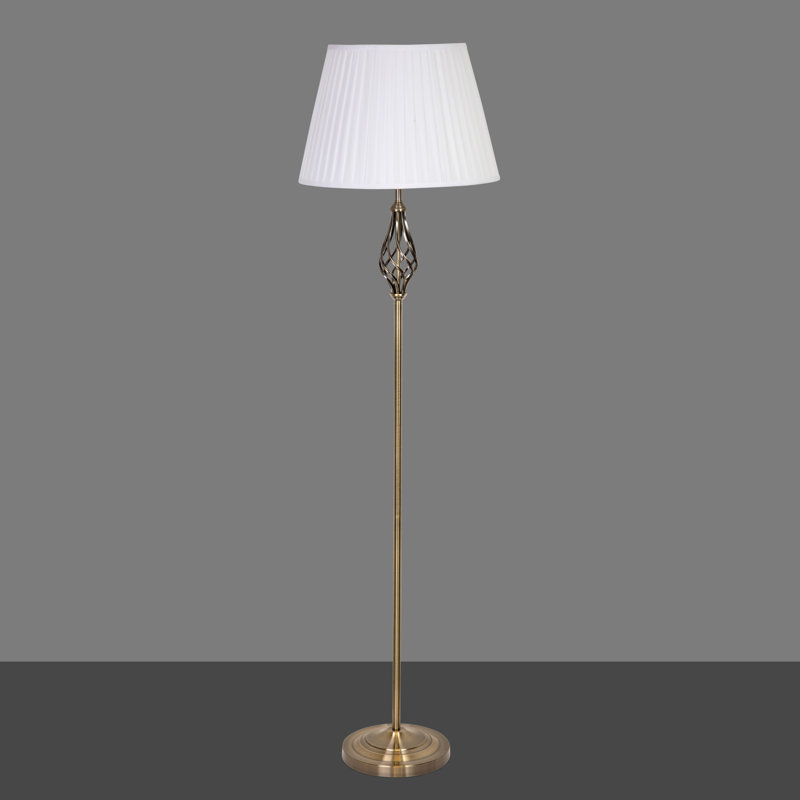 Backus 165cm Traditional Twist Antique Floor Lamp