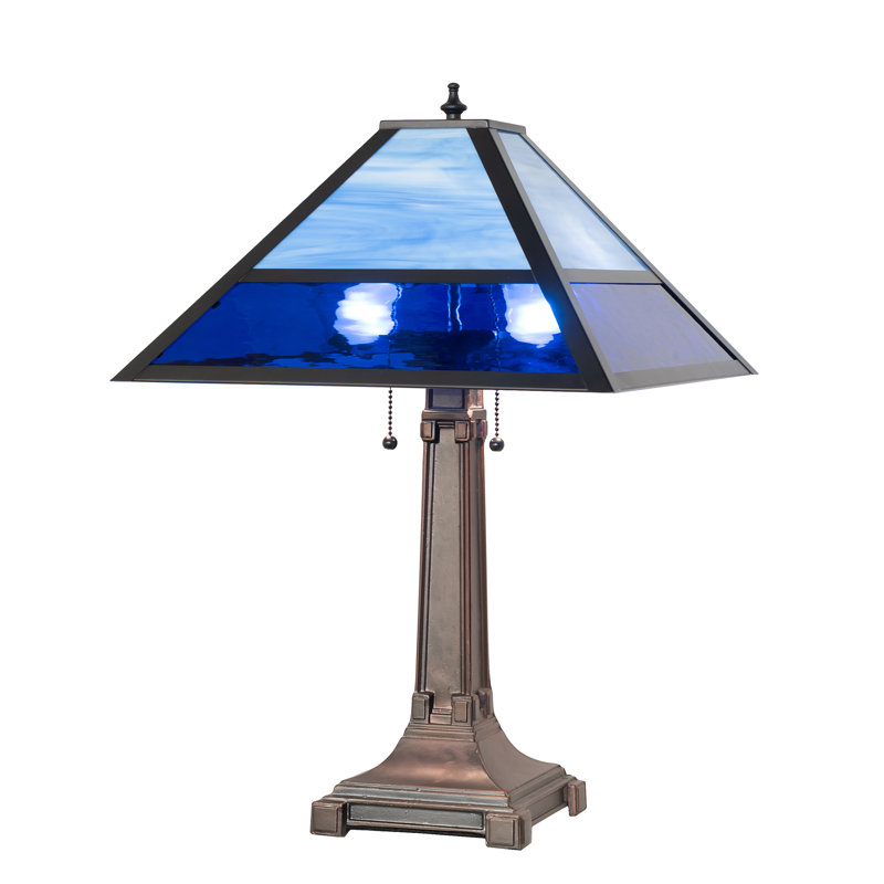 Lampe de table en métal Rieki