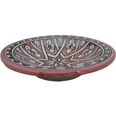 Plaque de céramique antique à motif arabesque