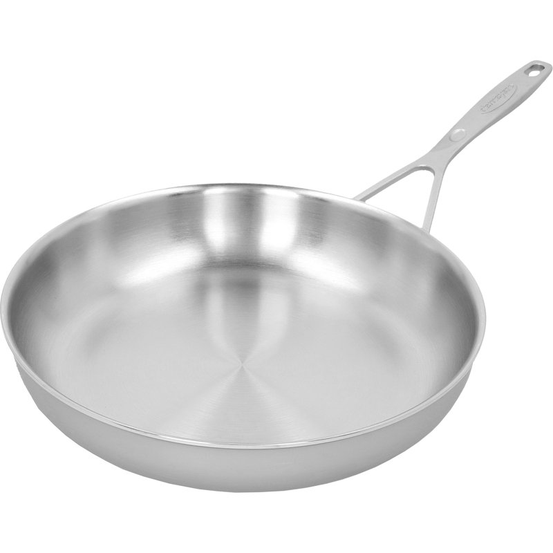 Demeyere Industry 5-Ply 11-inch Stainless Steel Fry Pan with Lid