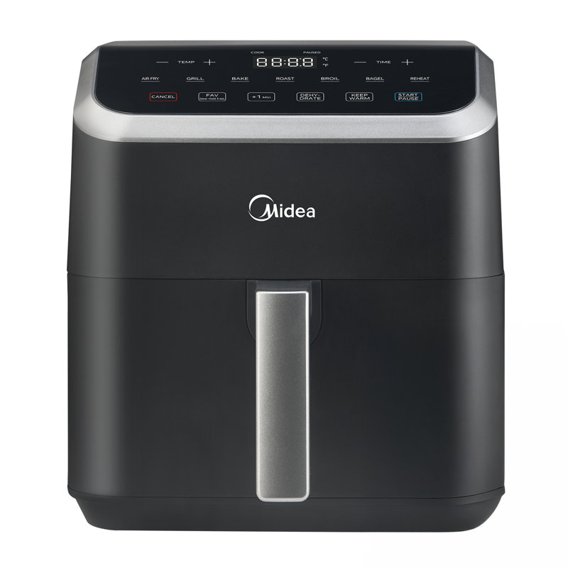 5-quart Digital Air Fryer, Black, 11.81" H x 10.67" W x 13.54" D