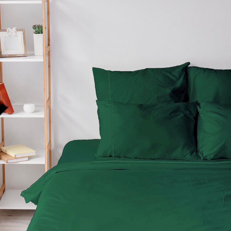 6 Piece Ultra Soft Double Brushed Microfiber Sheet Set, Cooling Sheets with Extra Deep Pockets - Machine Washable