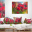Coussin lombaire à fleurs épaisses floral