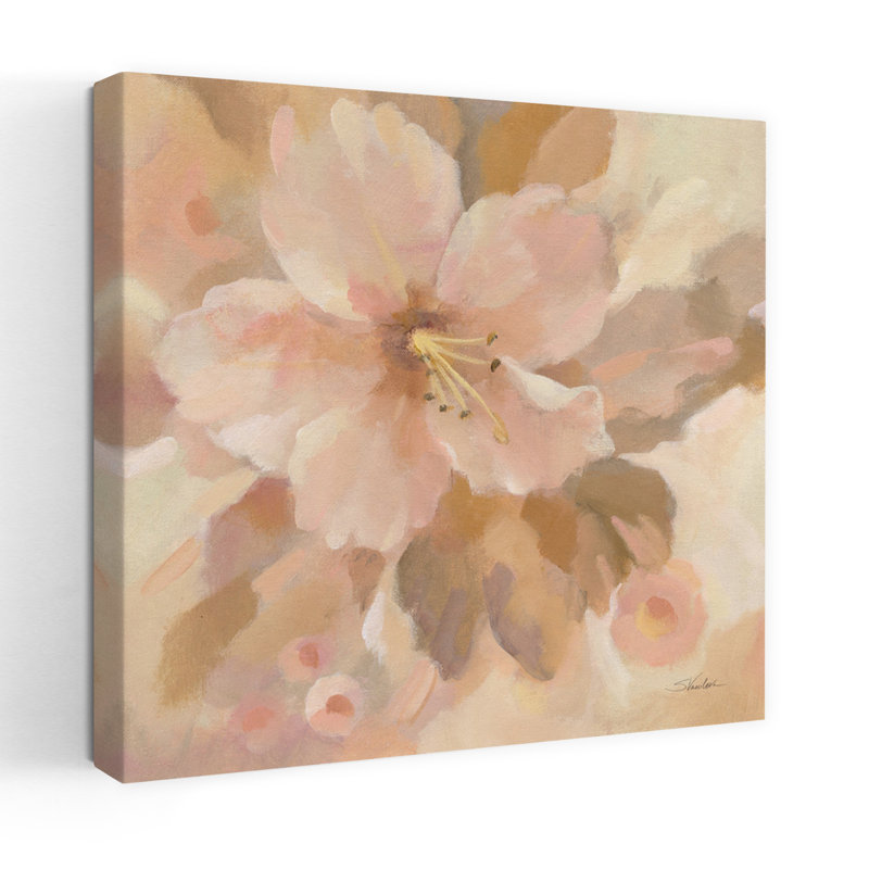 Sweet Boho Flower I Hibiscus Flower, art tropical, H 24 po x l 24 po