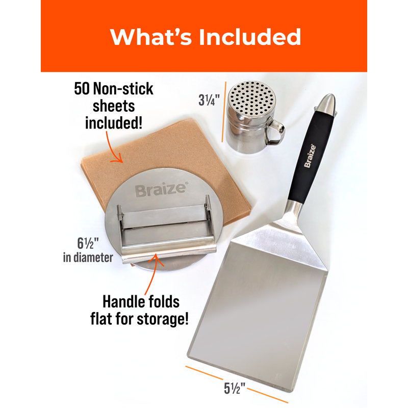 Burger Press Set avec Shaker
