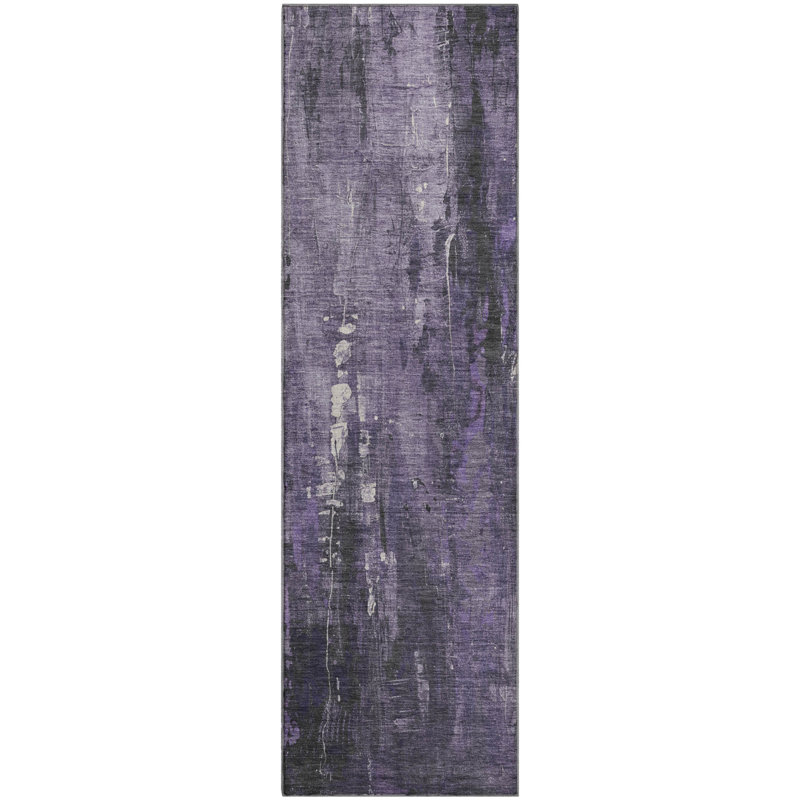 Premium Machine Washable Strinko AMF1683 Modern Rug, Runner 2'3" x 7'6"
