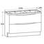 Stanhope 1200mm Double Bathroom Vanity with Integrated Glass Basin
