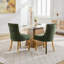 Chaises de salle à manger en chenille-450149808