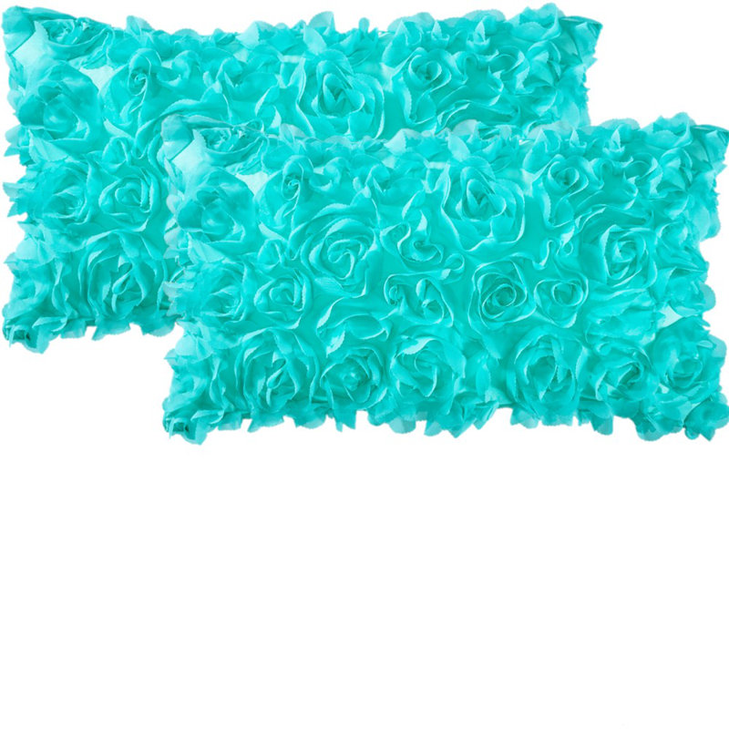 Microsuede Pillow Cover, Aqua