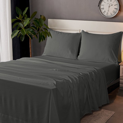 Ensemble de draps, ensemble de draps en microfibre brossée 1800 avec poche profonde - NTBAY