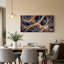 Art mural sur toile brun et bleu-133893056