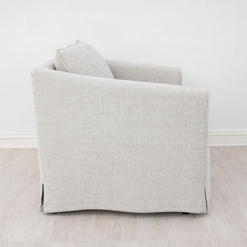 Austin Accent Chair, Pearl Fabric