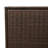 Water Resistant Acacia Poly Rattan Deck Box with Wheels-97884537