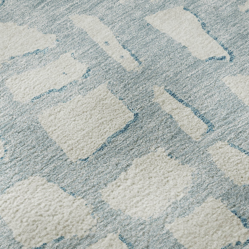 Premium Machine Washable Prisco Sky Rug, Rectangle 10' x 14'