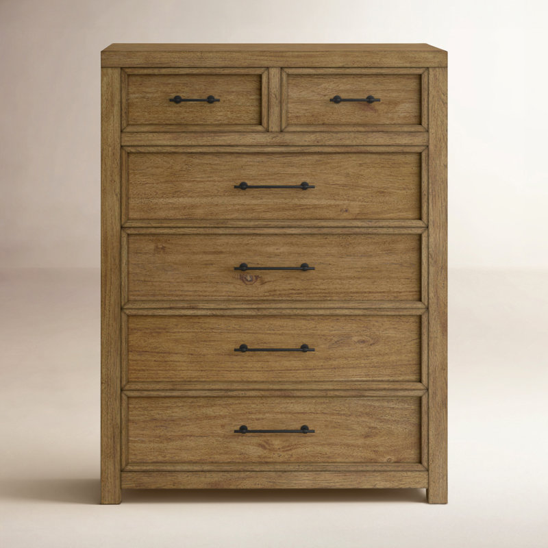 Oakland 6-Drawer Vertical Chest, Toasted Almond