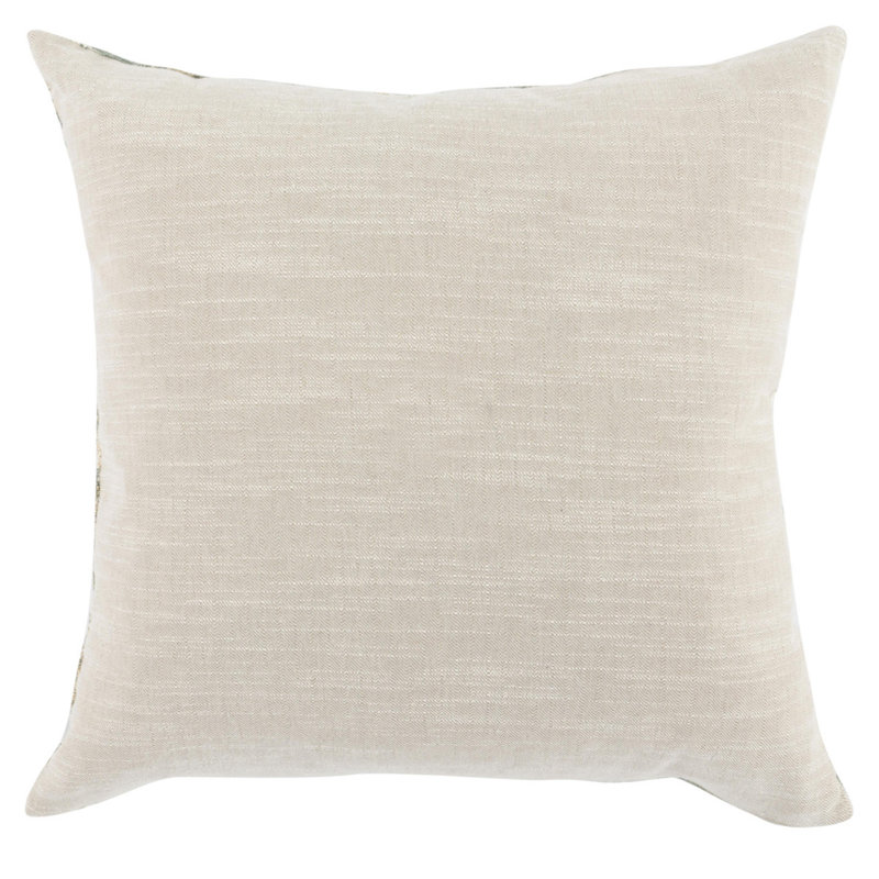 Square Pillow Cover & Insert, Green Abstract
