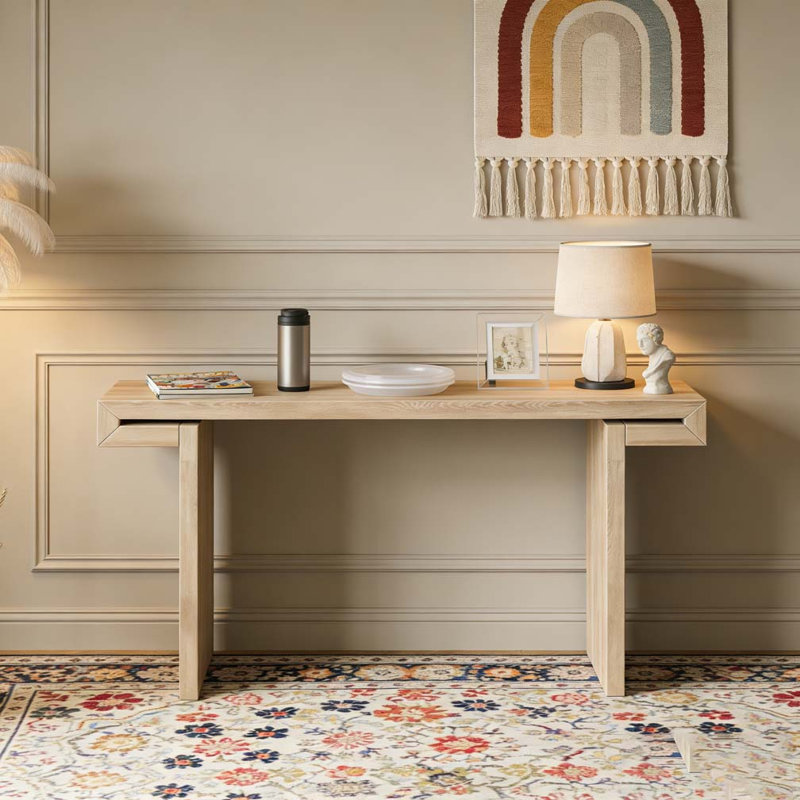 Table d'appoint Rustic Farmhouse Console, Bois naturel