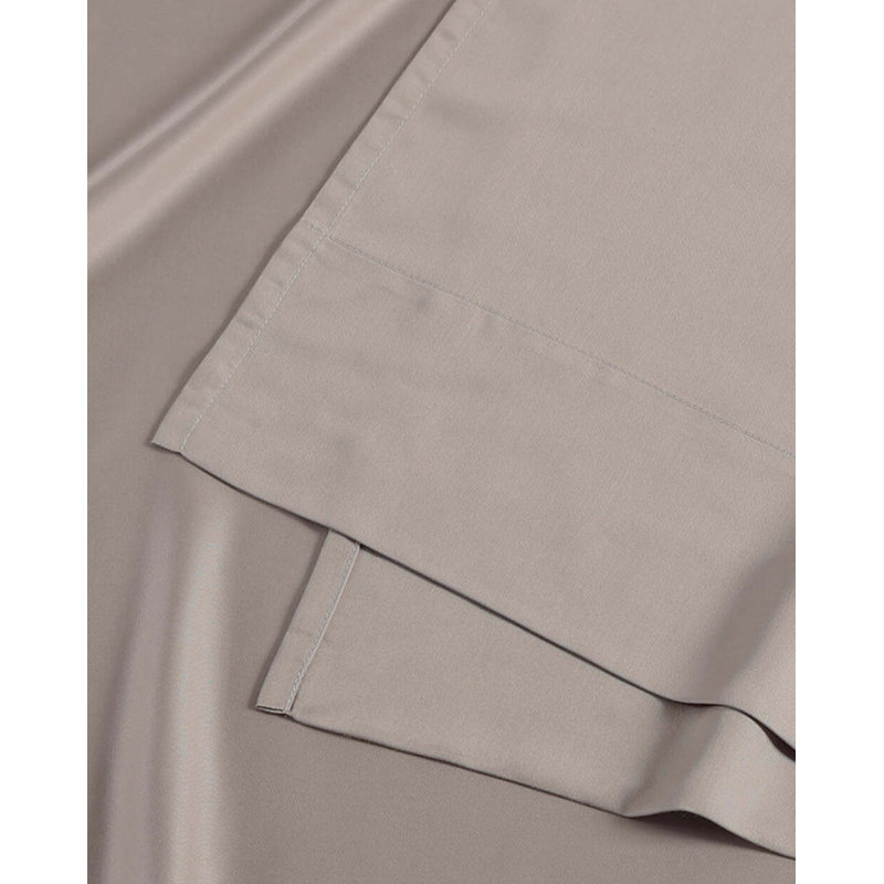 Natural Premium Bamboo Machine Woven Flat Sheet, King / Cal King Flat Sheet, Taupe