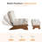 Lounge Chair with Ottoman,Adjustable Backrest Tufted Accent Chair with Footrest Set-839049805