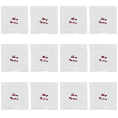Worsham Collection Polyester Embroidered Square Napkin