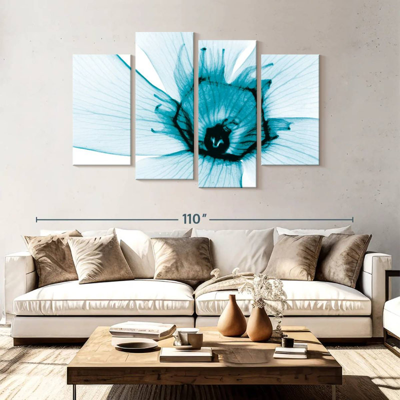 Harnek Aqua Oleander, 54" H x 84" W