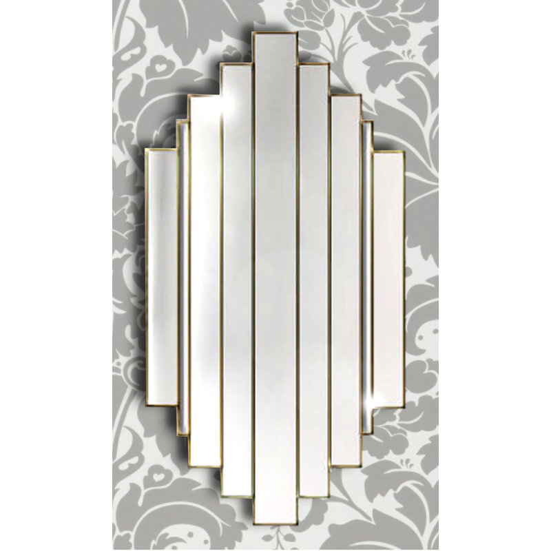 Laisha Flat Wall Mirror, Silver