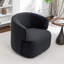 Fauteuil demi-tonneau pivotant rembourré Tybias-614981171