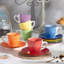 Ensemble de tasses à café en grès avec soucoupe Bonita (7 oz)