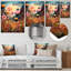 «Vibrant Wildflowers Lake Sunset», art mural lac-155862755-155862750
