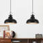 Luminaire suspendu noir pour îlot de cuisine, ensemble de 2 luminaires suspendus Farmhouse (l 11,41 po), luminaire suspendu pour îlot de cuisine, salle à manger et chambre à coucher-1652344985