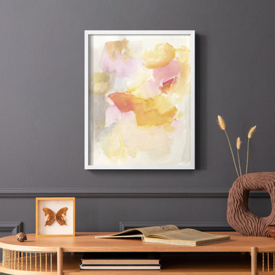 Warm Petals I, reproduction encadrée - bois massif