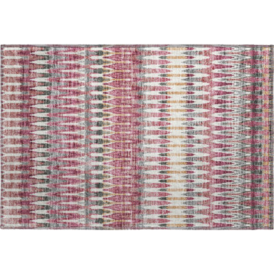 Premium Machine Washable Prisco Mauve Rug