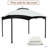 Replacement Canopy Top For Allen Roth Heavy Duty Gazebo Roof Gazebo Top With Air Vent 10X12 Gazebo Coverreplacement Top Only-111463298