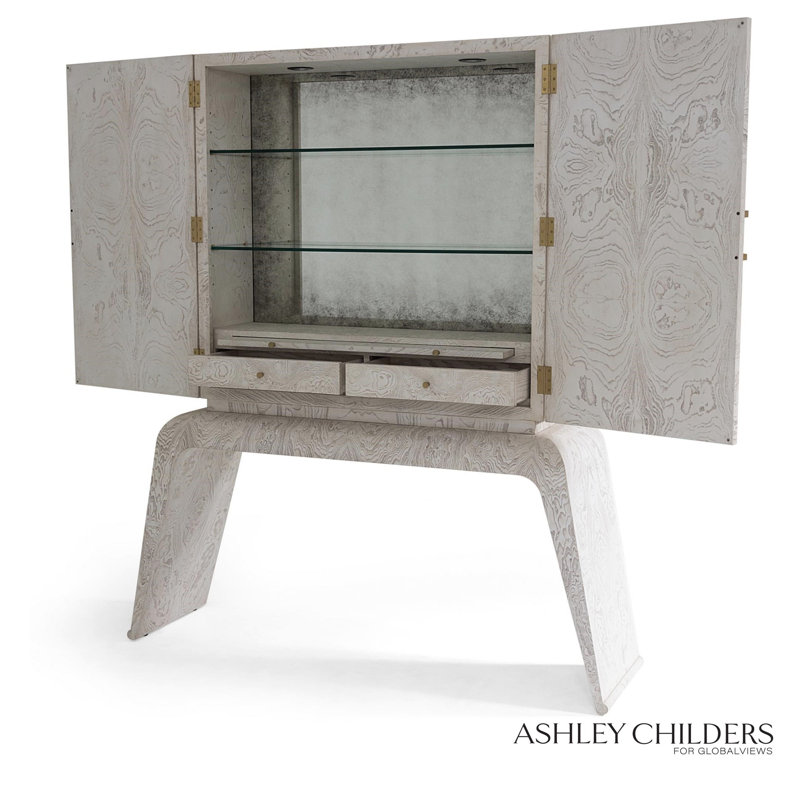 Baxter Bar Cabinet-White