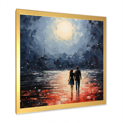 " Beach Seaside Romance Pointillism "