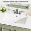 Meuble-lavabo autoportant de 30 po avec lavabo en céramique-670145610