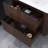 30-Inch Modern Dark Walnut Wall-Mount Bathroom Vanity With Ceramic Sink And Two Drawers