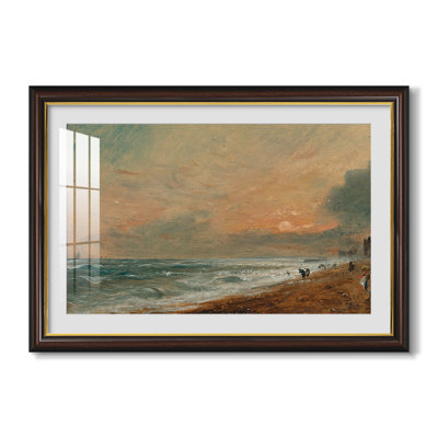 Hove Beach, c. 1824-1826-John Constable-Custom Framed Canvas